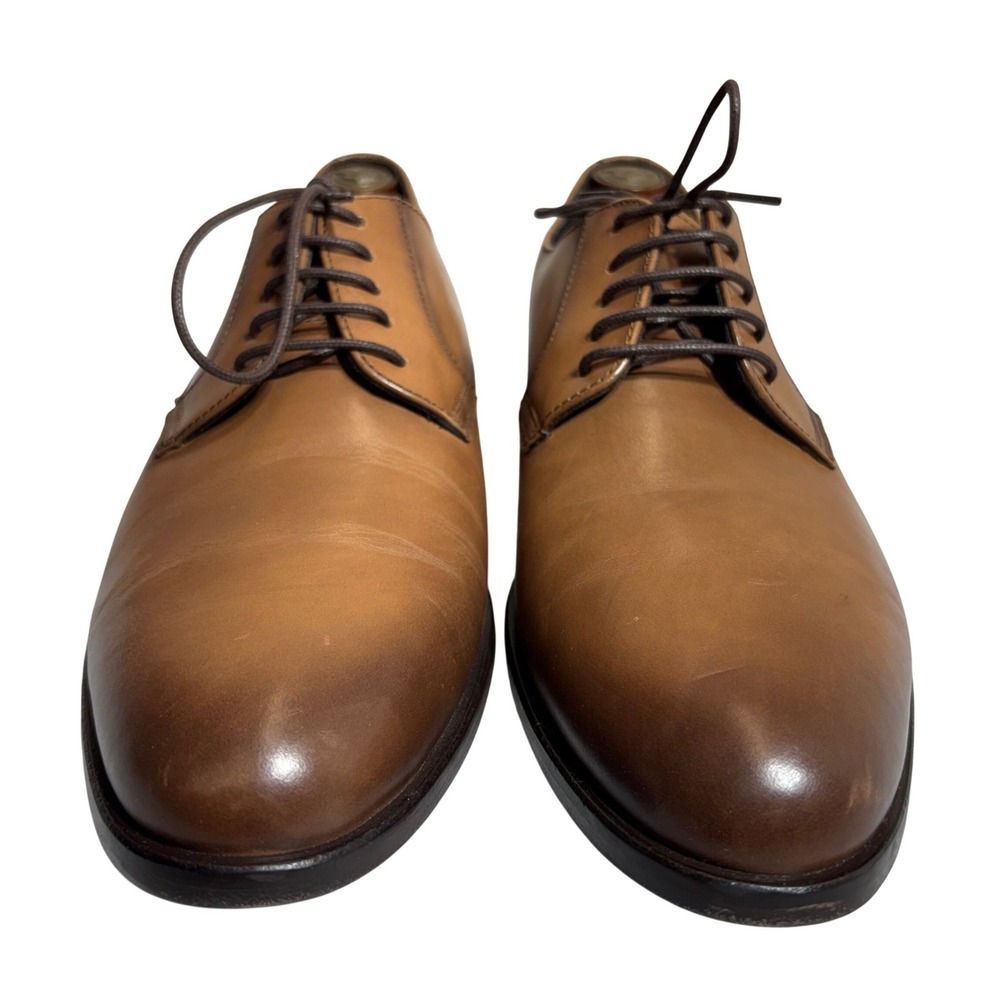 To Boot New York Derby Shoes Mens 11.5 Tan Leather Made in Italy Dress Shoes